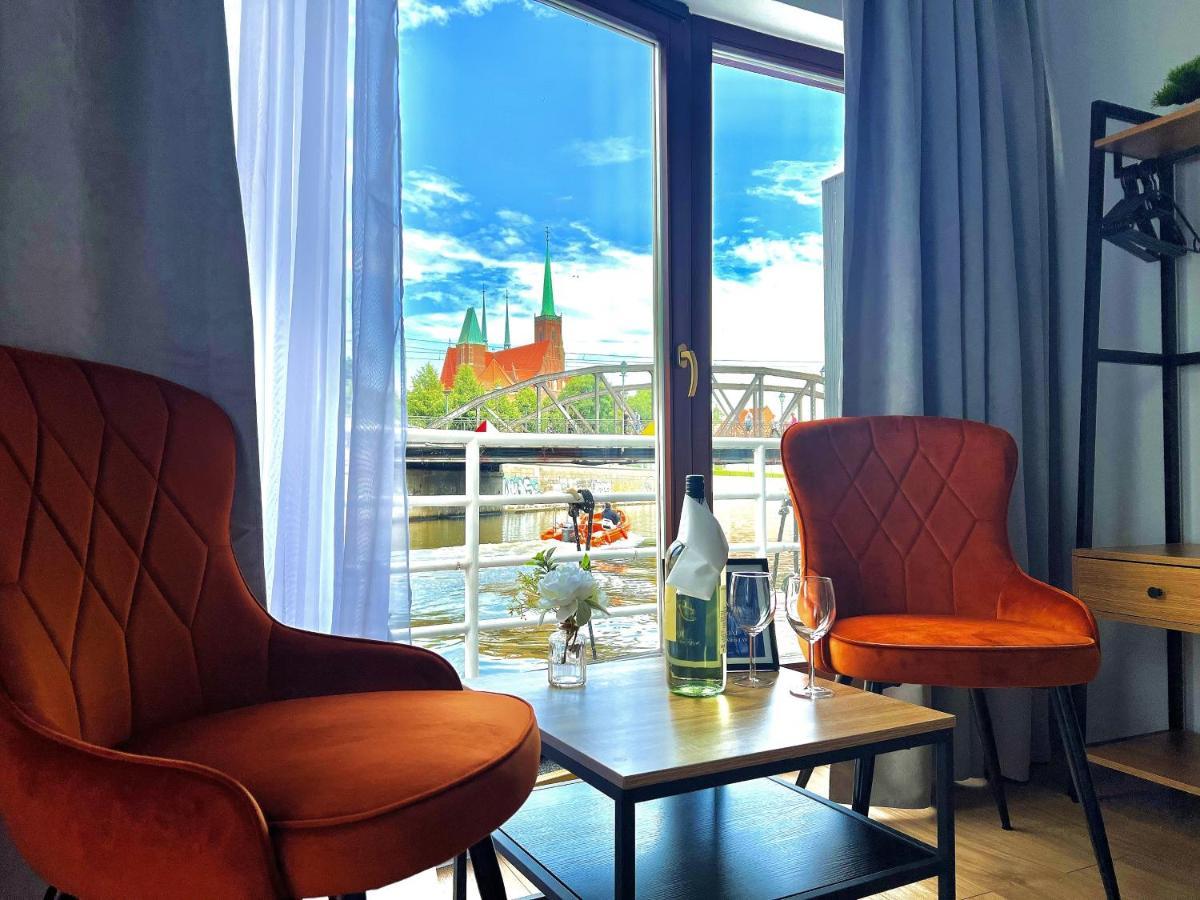 Great Polonia River Boat Apartments Wrocław Eksteriør billede
