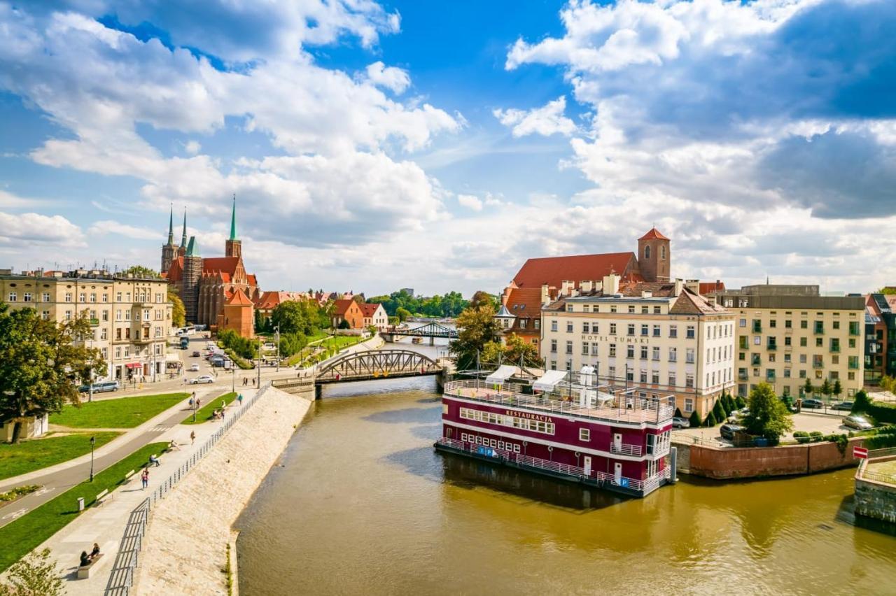 Great Polonia River Boat Apartments Wrocław Eksteriør billede