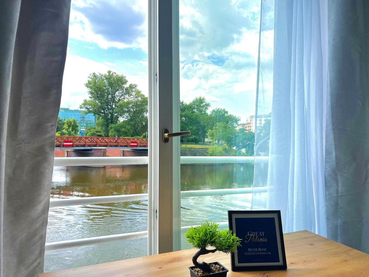 Great Polonia River Boat Apartments Wrocław Eksteriør billede