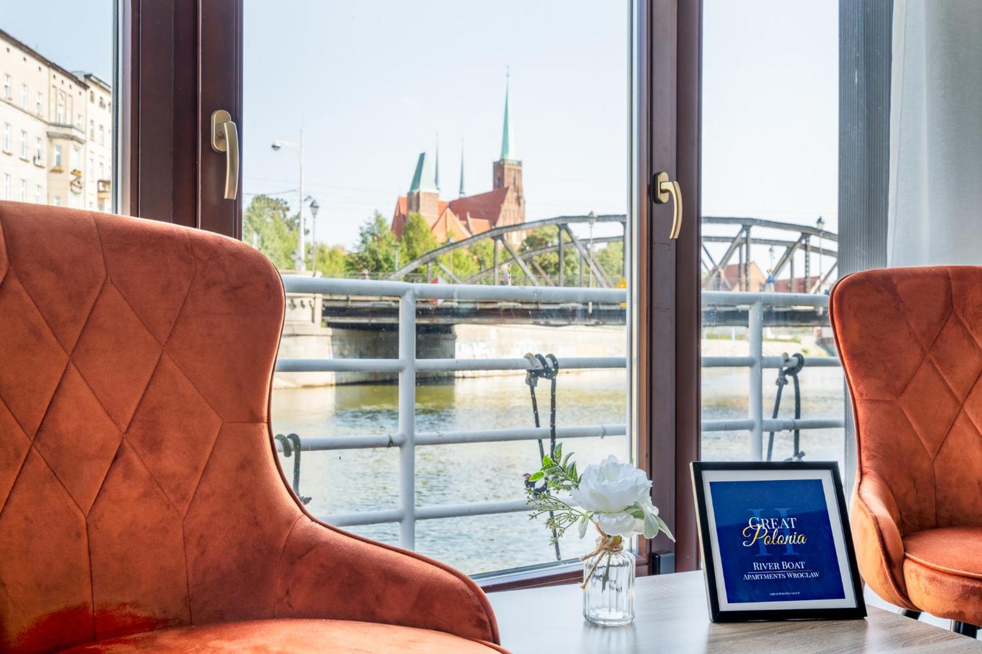 Great Polonia River Boat Apartments Wrocław Eksteriør billede